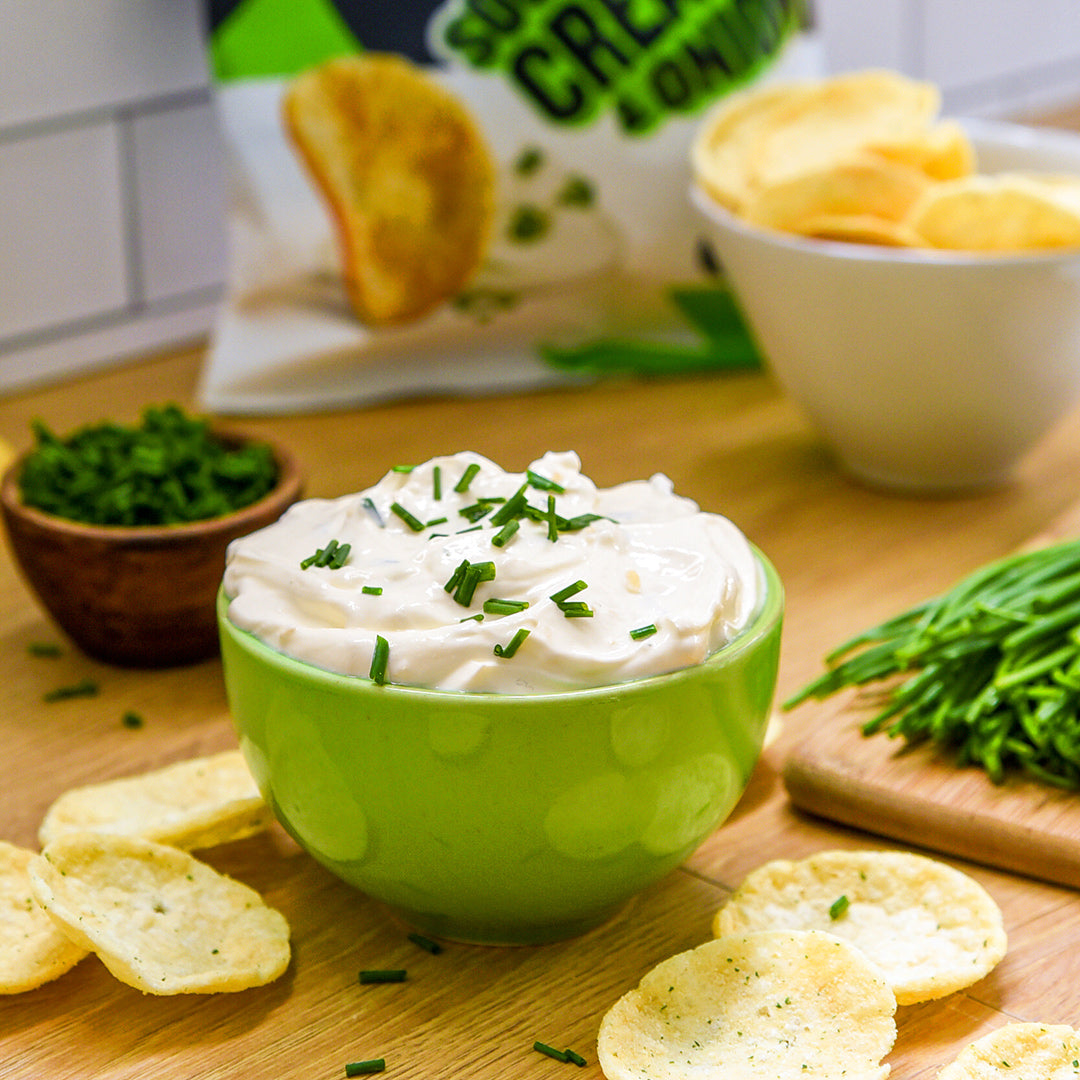 Sour Cream and Onion Dip Recipe from Popchips