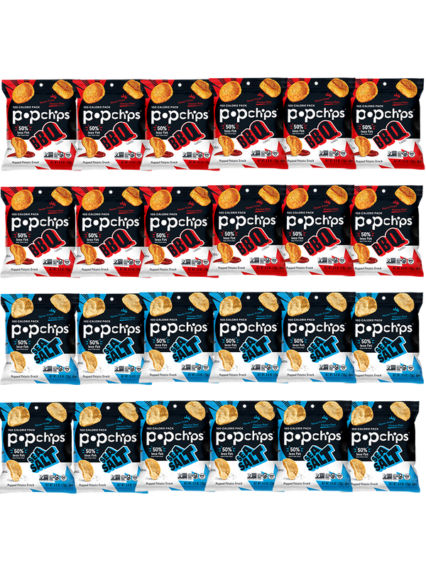 Popchips .8oz & 5oz BBQ & Sea Salt Variety Pack
