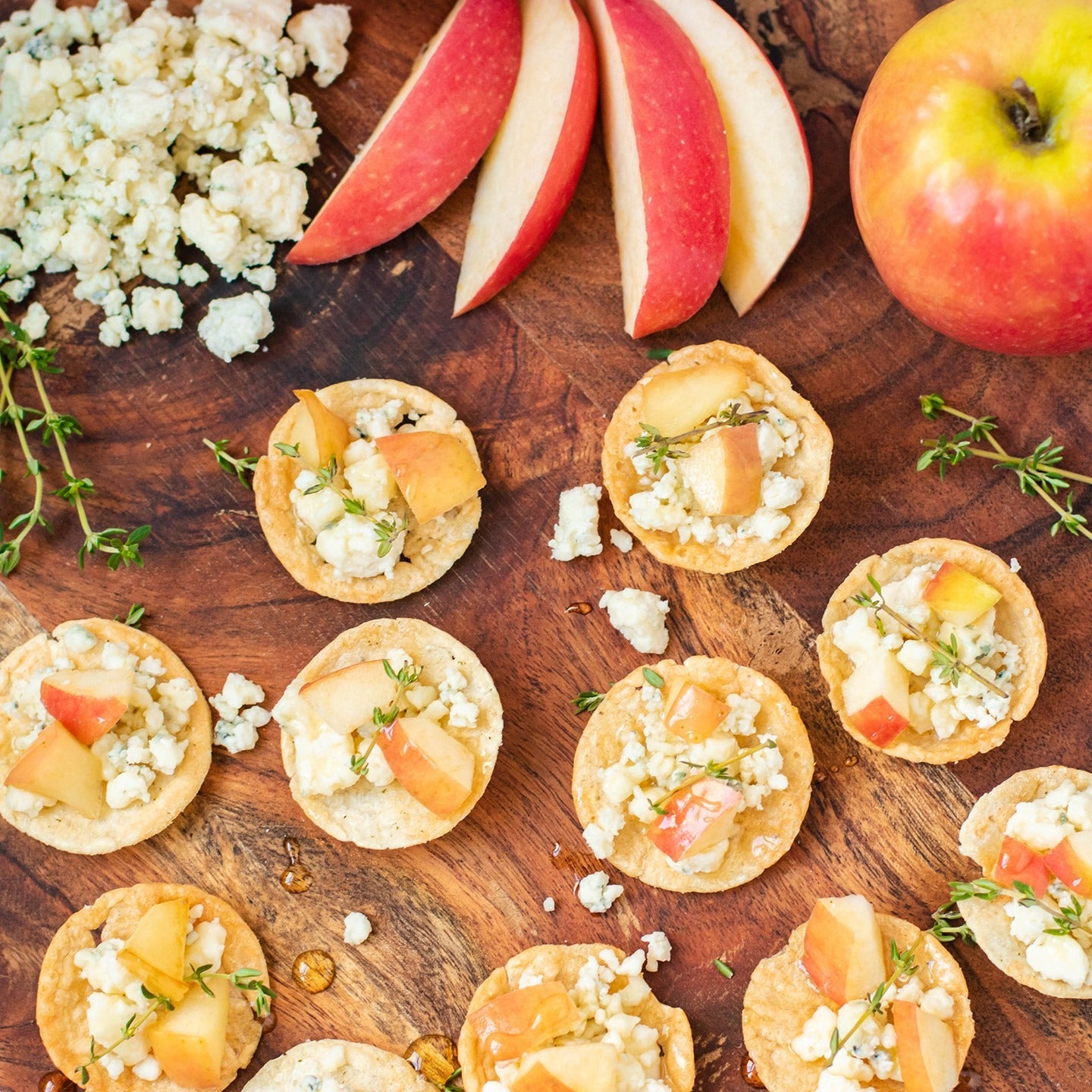 Cheese & Apple Sea Salt Crostini Recipe from Popchips