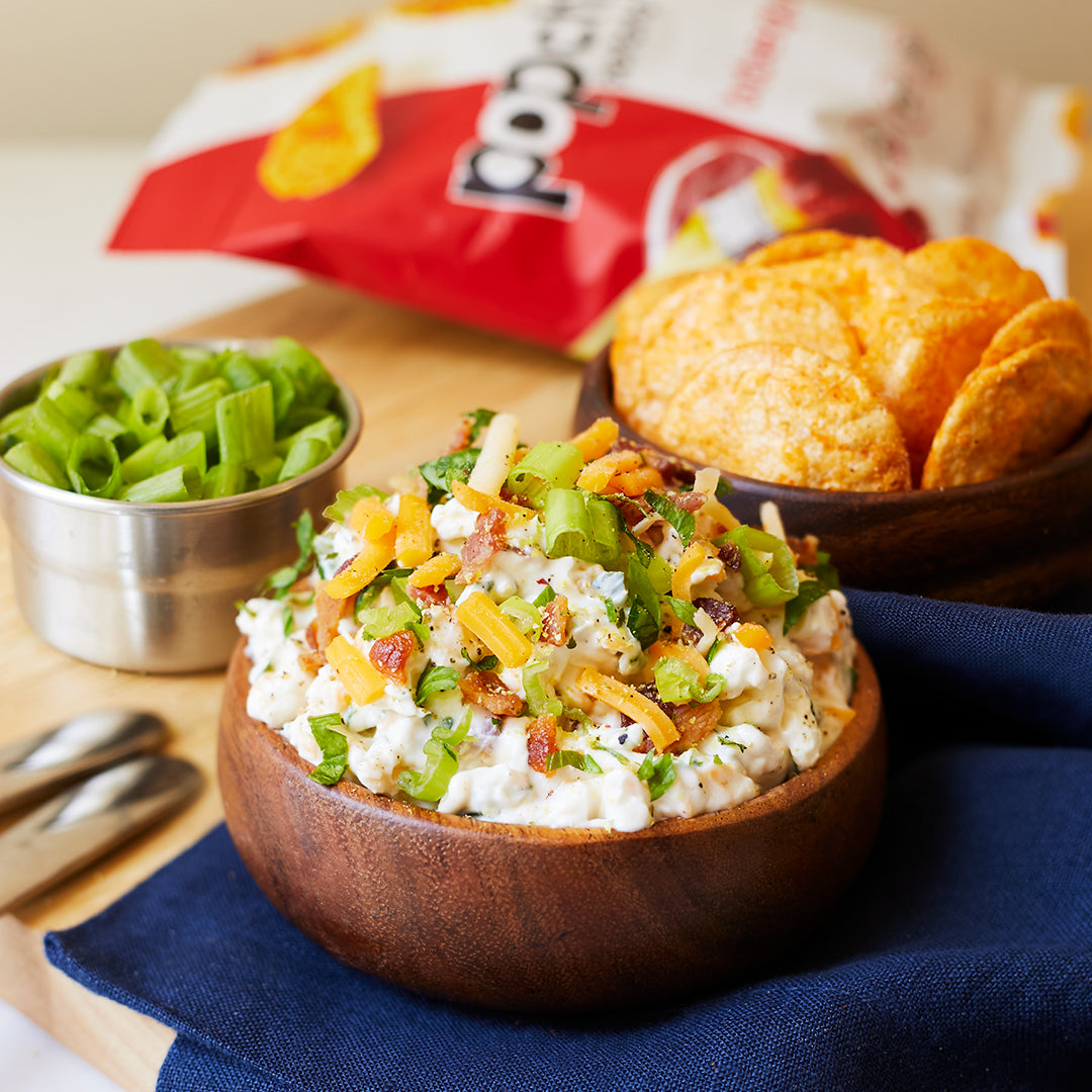 Creamy Bacon Cheese Dip Recipe With Popchips