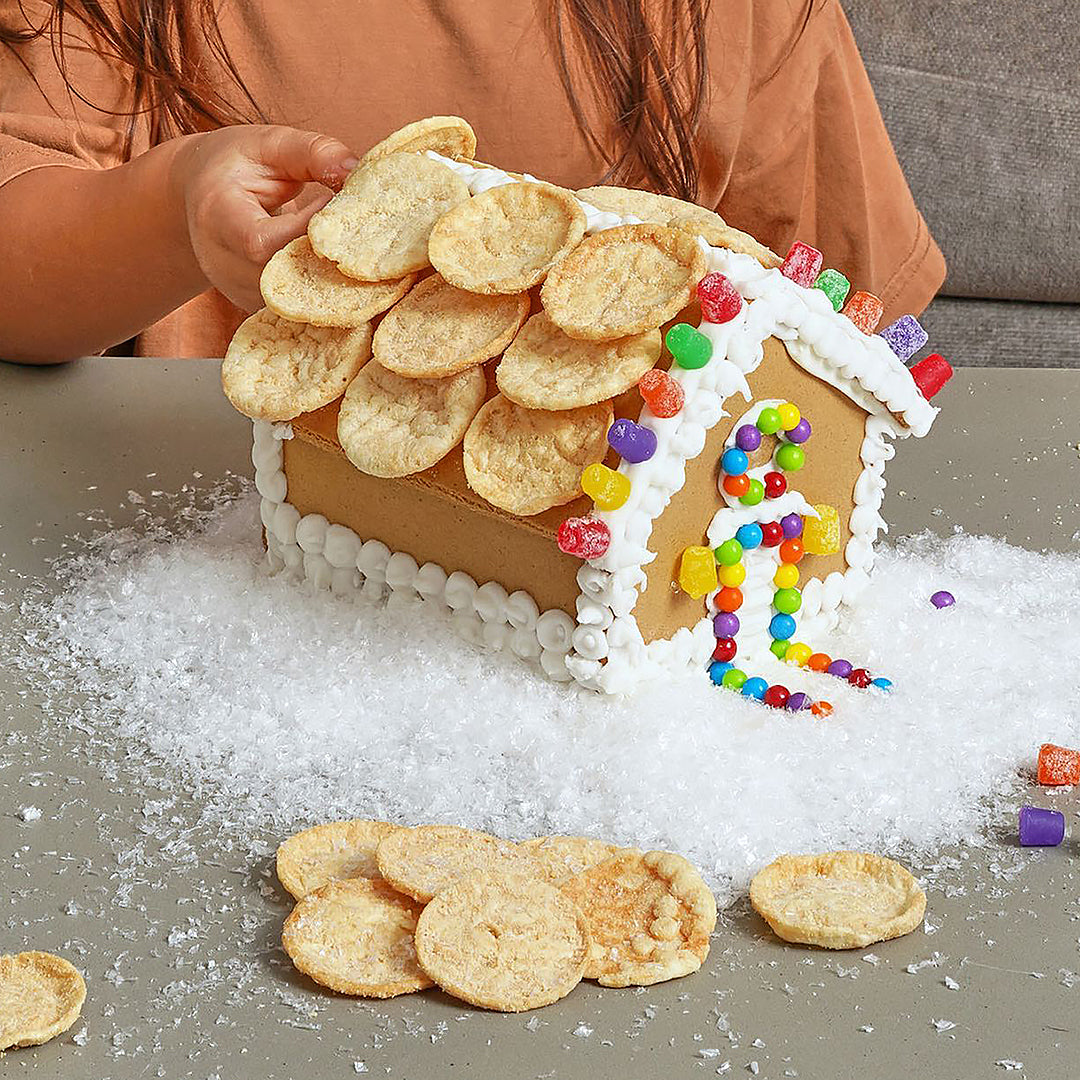 Shingled Roof Idea For Holiday Gingerbread House | Popchips