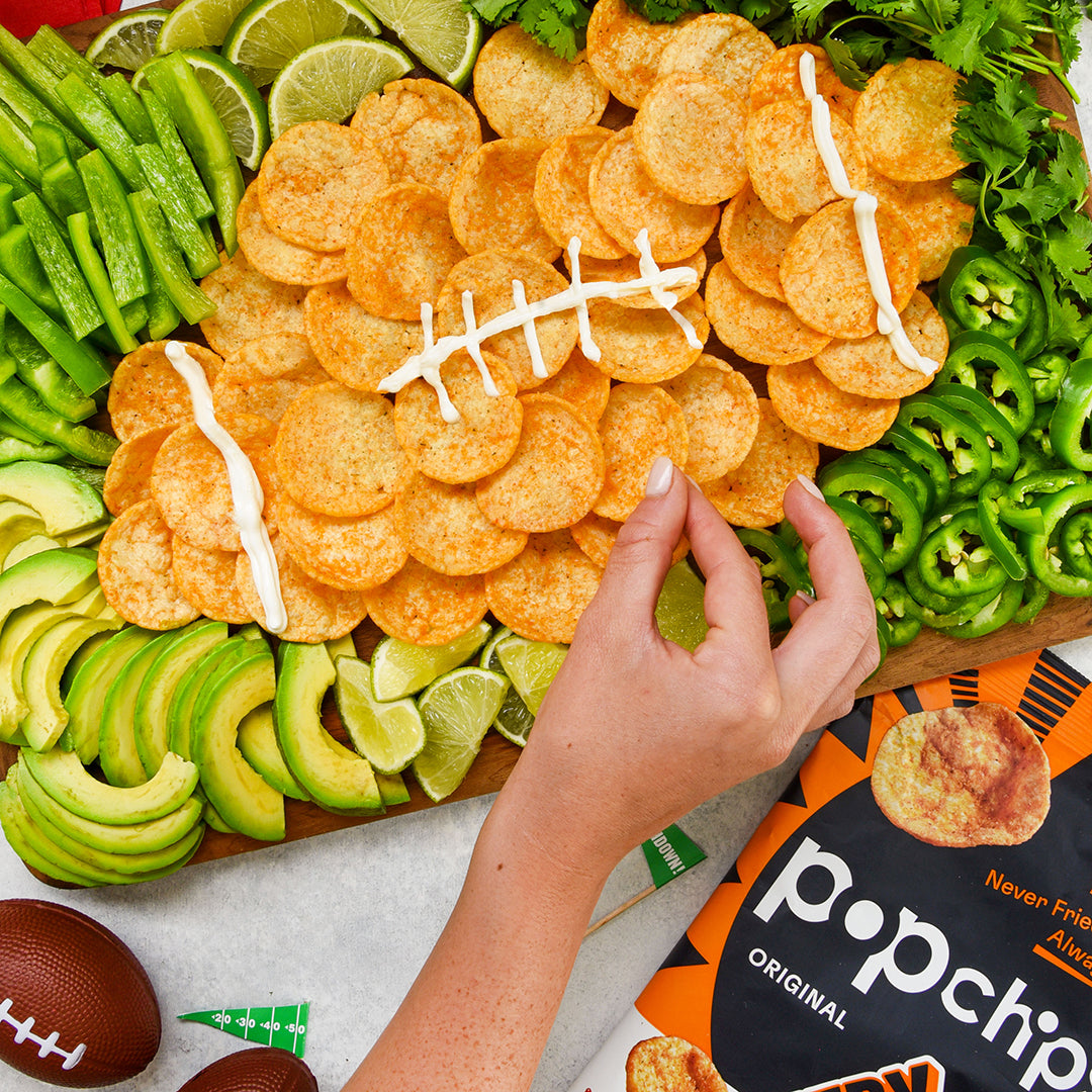 Fresh Football Snack Board From Popchips