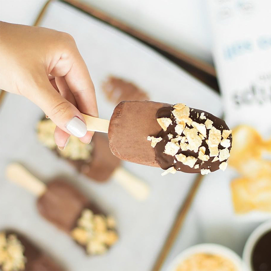 Sweet and Salty Fudge Pops Recipe from Popchips