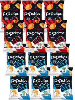 Popchips .8oz & 5oz BBQ & Sea Salt Variety Pack