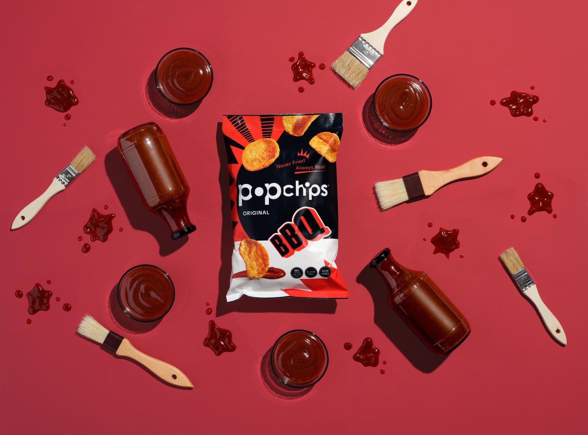  Popchips Potato Chips Variety Pack, Single Serve 0.8